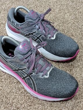 ASICS Women's Size 9.5 GT-2000 10 Running Shoes Sheet Rock/Pink Rave Sneakers